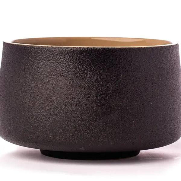 Matcha Ceramic Tea Bowl - Lava Rock Color