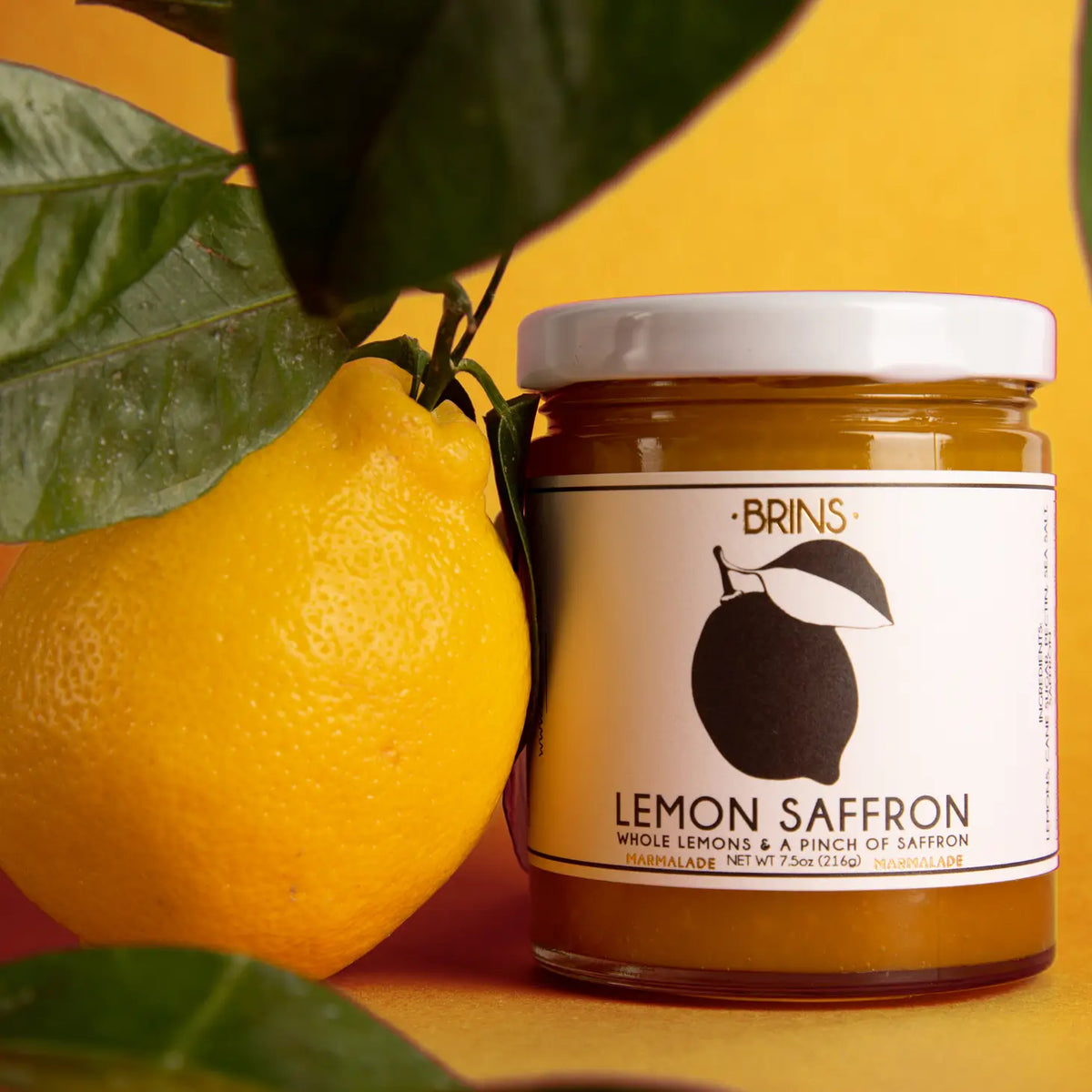 Brins Lemon Saffron Marmalade, 7.5 oz.