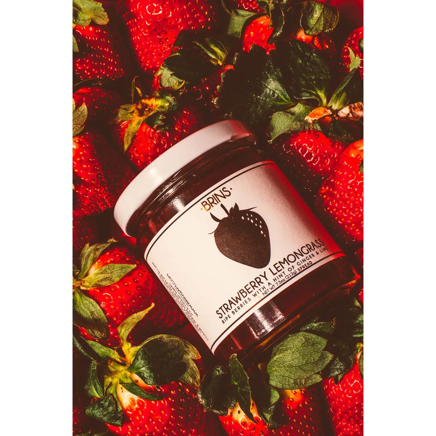 BRINS Mini Strawberry Lemongrass Spread and Preserve, 2.5 oz