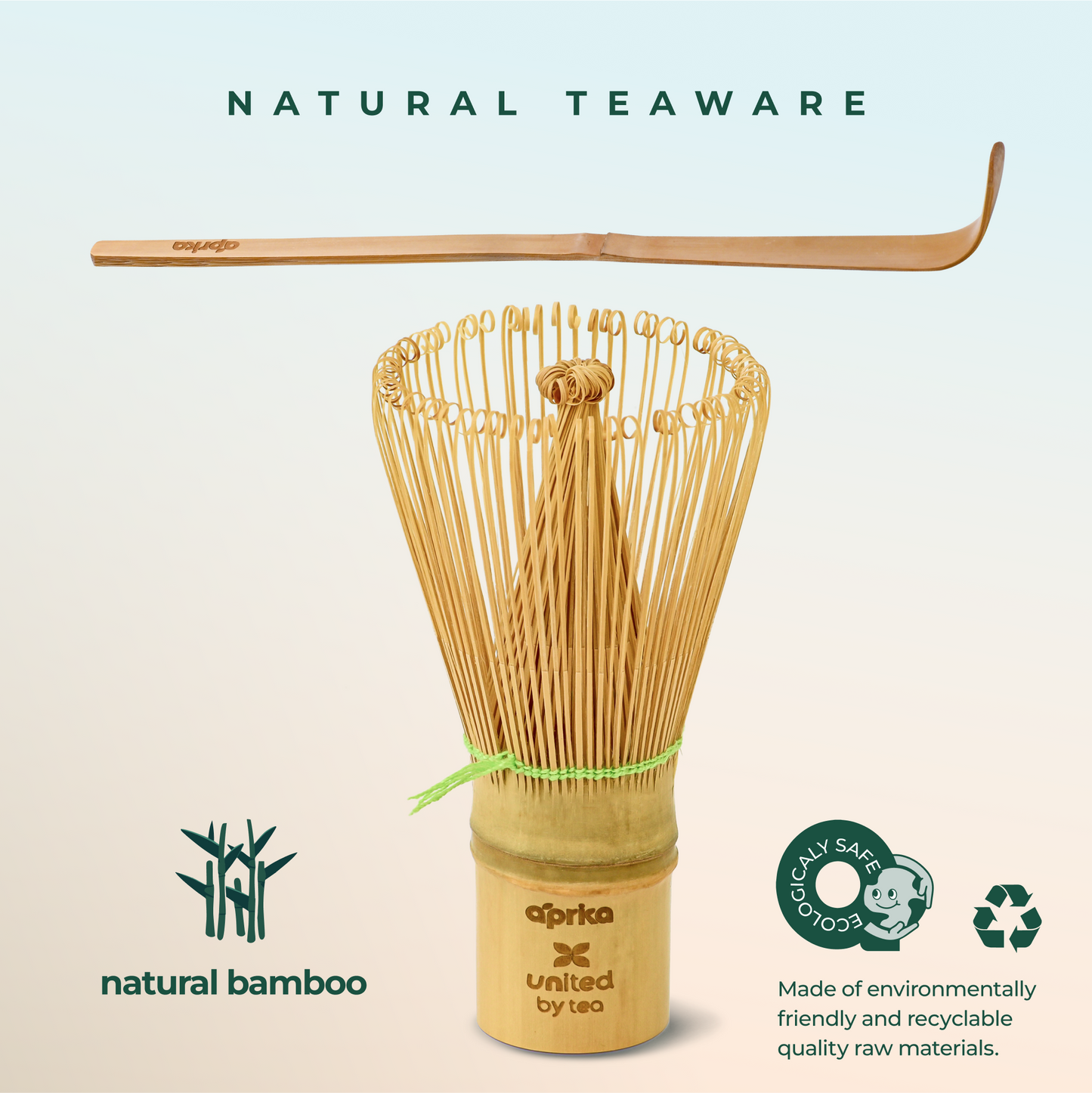 Natural Bamboo Chasen Whisk for Matcha Tea 100 prong