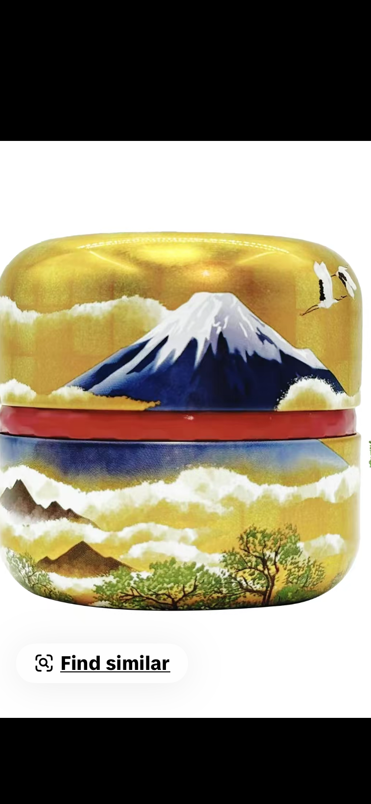 decorative container of matcha
