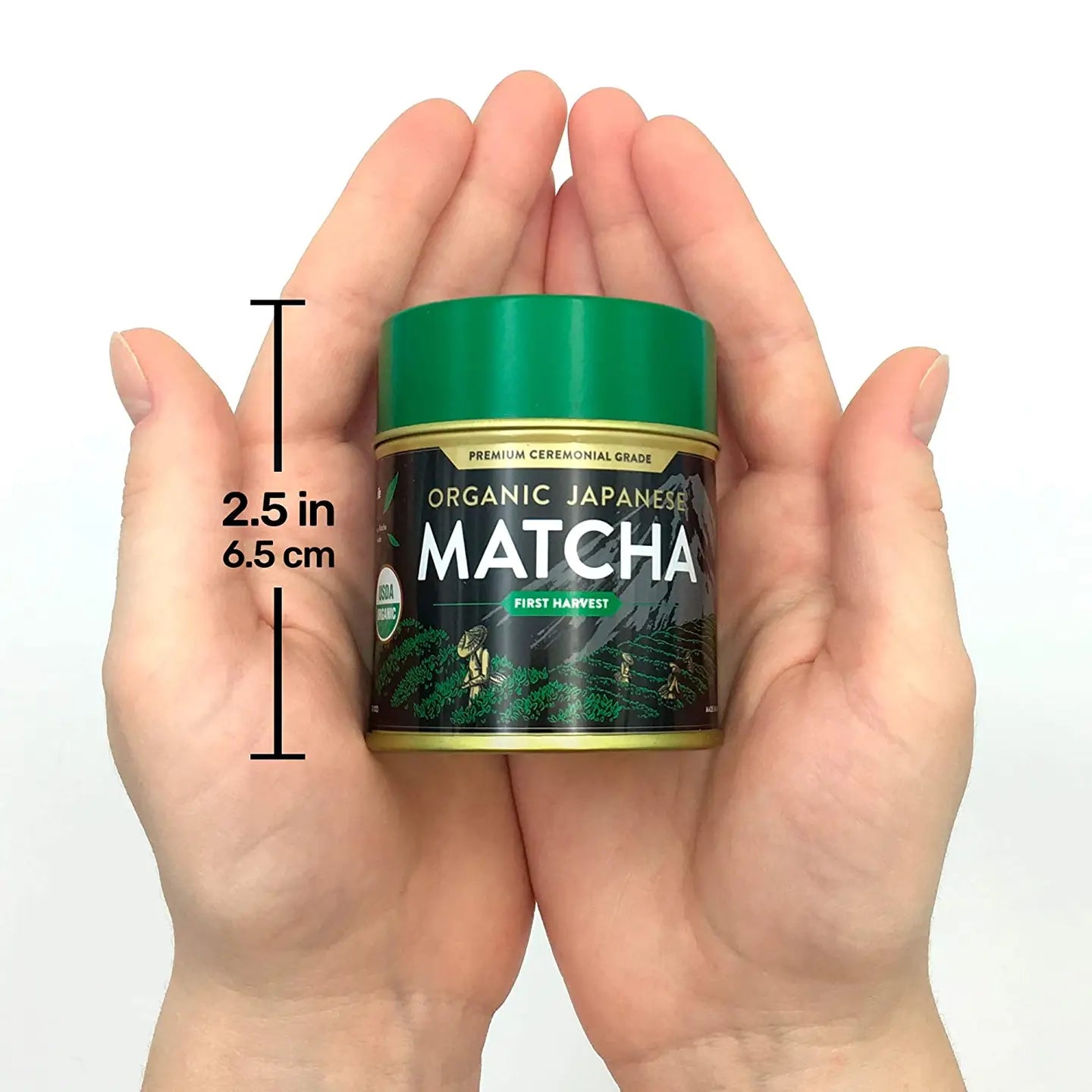 Matcha - 1st Harvest Ceremonial Japanese Matcha Powder, 100% Organic Certified, 1.05 oz/30 g,