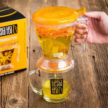 dispensing water from Tiesta Brew Master - Tea & Coffee Maker - Gold