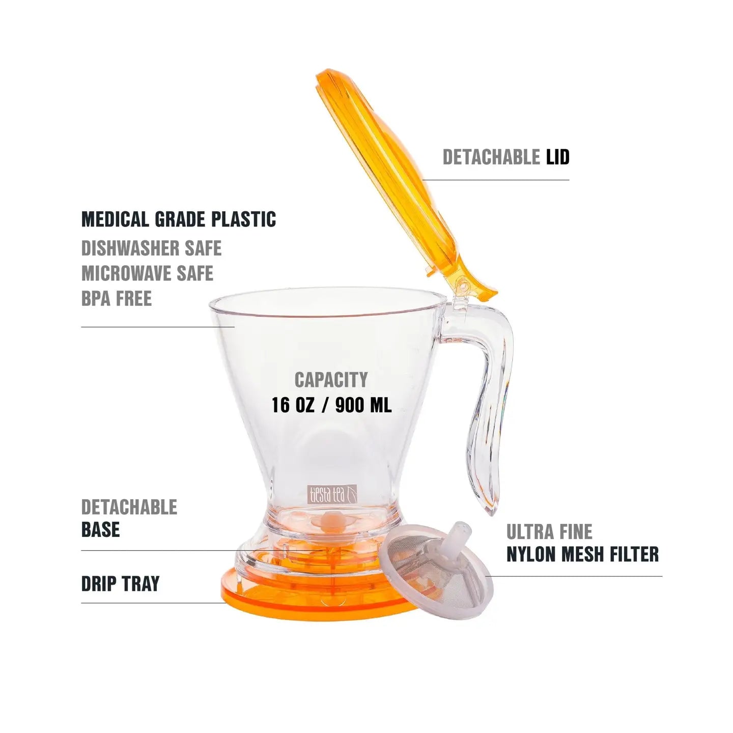 details of Tiesta Brew Master - Tea & Coffee Maker - Gold