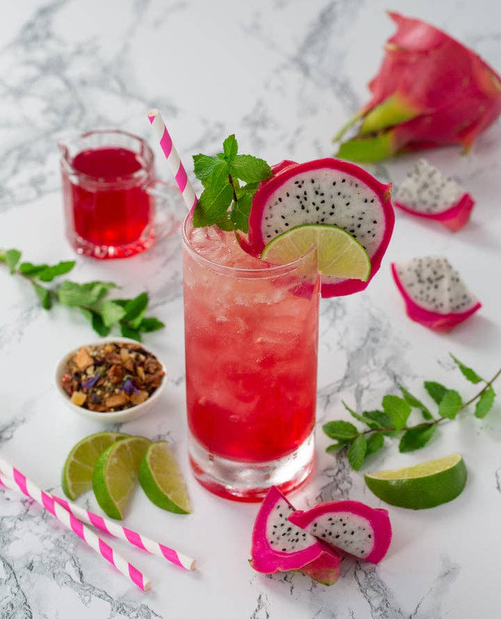 Mocktail Tea Sampler Gift Box - 6 Tea Packets / 4 Recipes