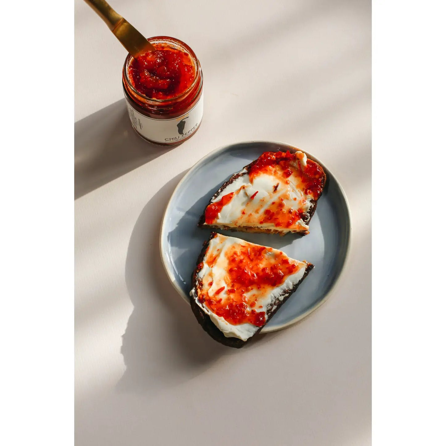 BRINS Chili Pepper Spread and Preserve with toast