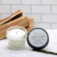 Blue Spruce Candle - Cypress Cedar Scent, 3 oz.