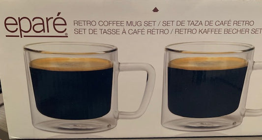 Epare Retro Tea/Coffee Mugs (set of 2 mugs)