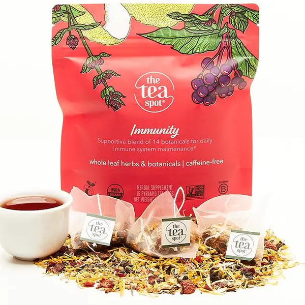 Immunity Organic Herbal Tea, 15 pyramid sachets