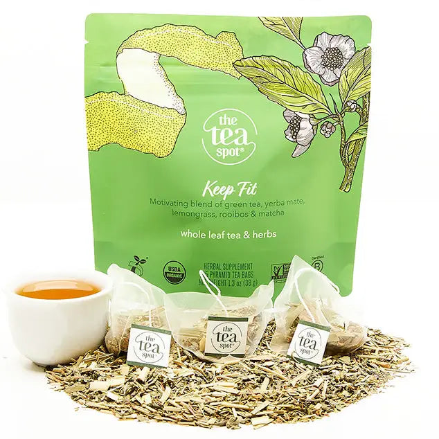 Keep Fit Organic Green Tea, 15 pyramid sachets