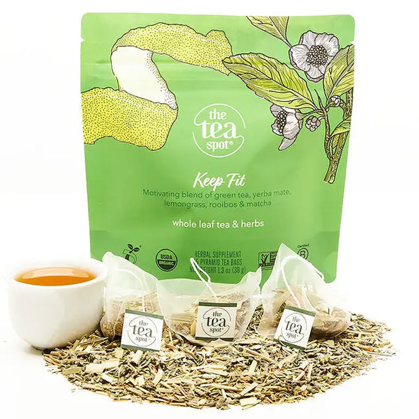 Keep Fit Organic Green Tea, 15 pyramid sachets