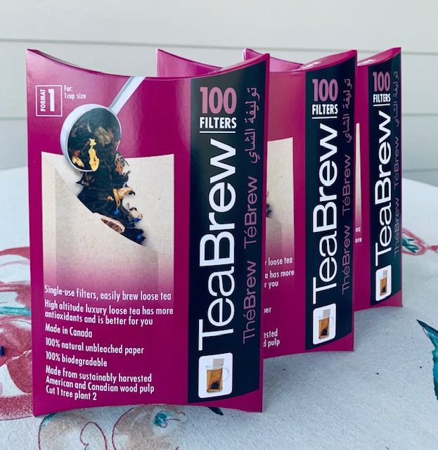 Tea Brew Filters, 1 cup size (100 filters/box)