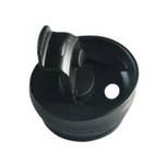 Black lid for Timolino Vacuum Travel Tumbler in Bordeaux Red color