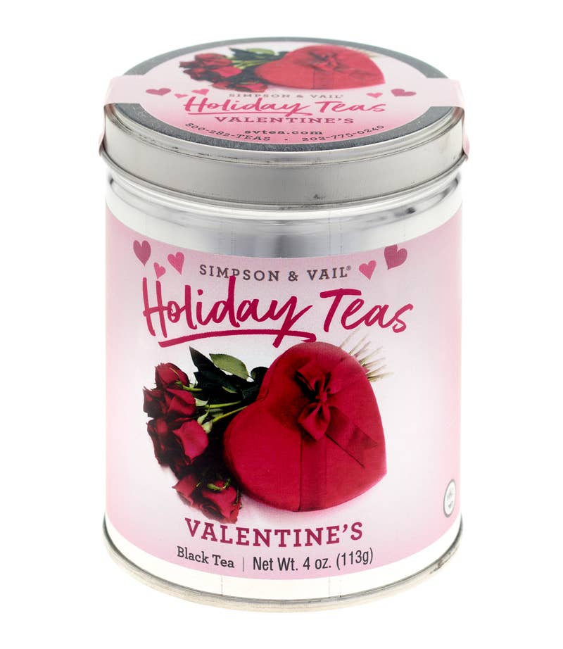 Simpson & Vail Holiday Teas Valentine’s Blend, 4 oz. tin