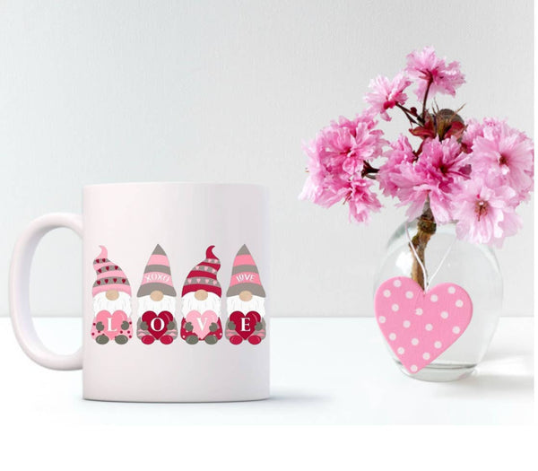 Gnome Love Tea or Coffee Mug